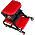 Thickened steel pipe folding dual-purpose repair bench in black, size 1020x420x140 mm, for auto repair