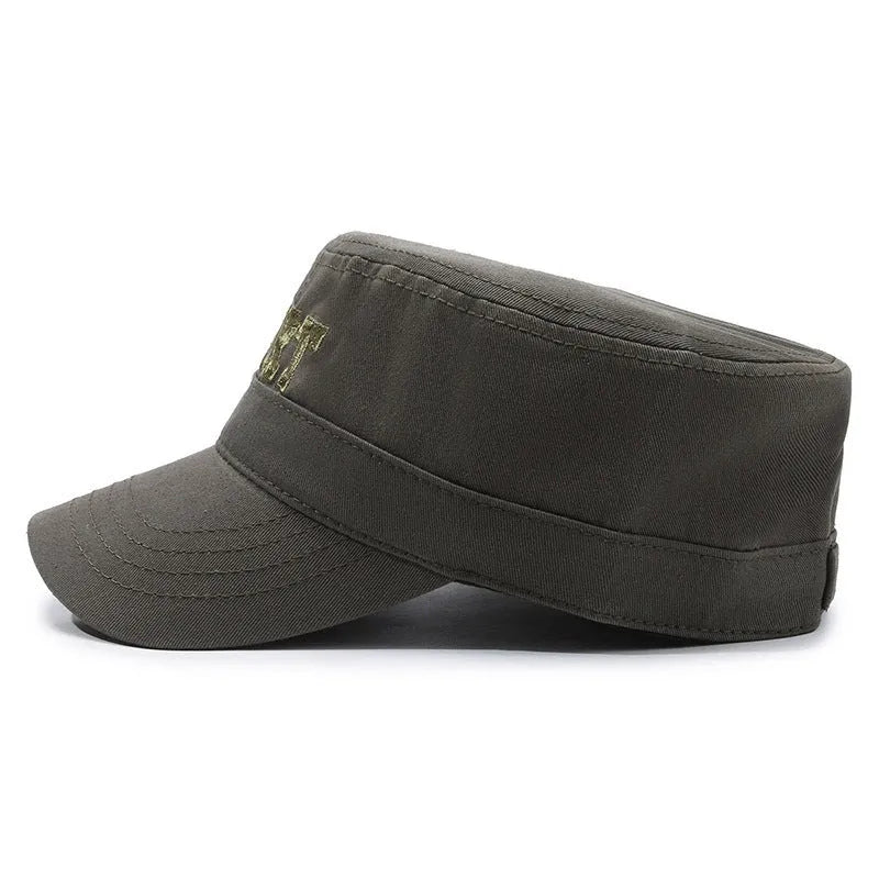 Men's adjustable cotton peaked cap with dome crown in multiple colour options