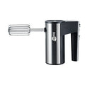 SL-25209 black electric handheld mixer with 5 speed settings and dual voltage compatibility