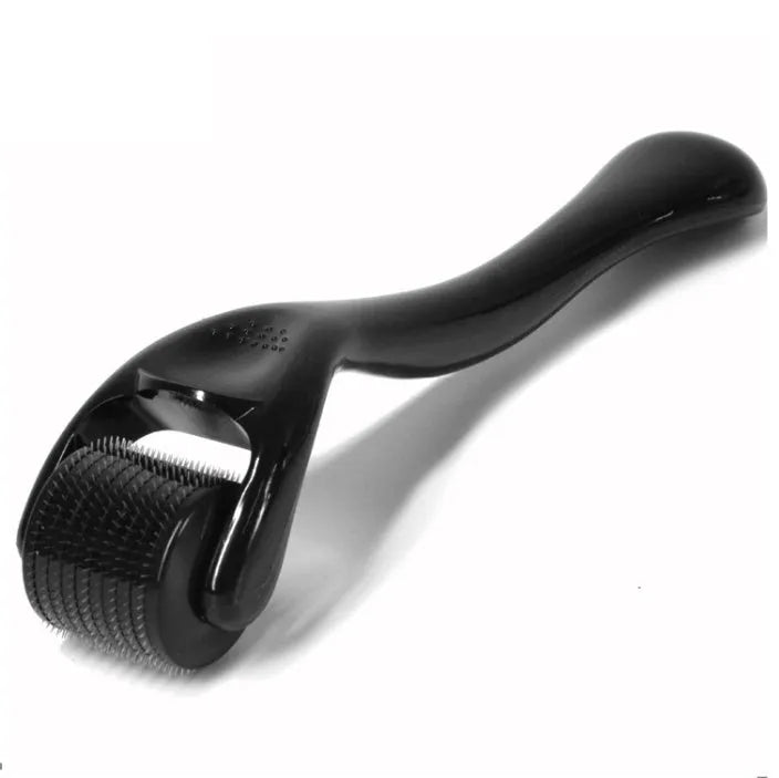 Black 540 roller microneedle with 304 stainless steel needles – 10 sizes from 0.2mm to 3.0mm, PC handle, 16.5 x 4.5 x 4cm