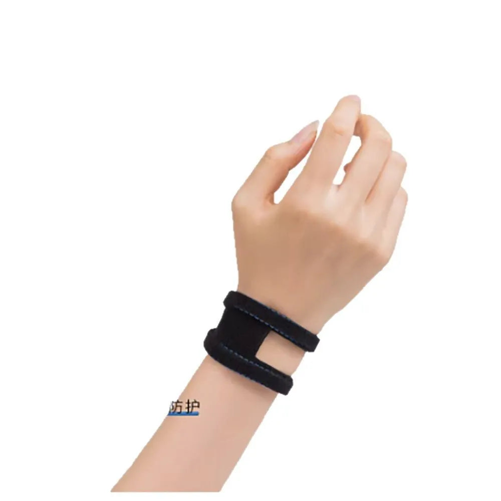 Athletic elastic wrist guard for yoga fitness volleyball support in black colour