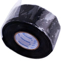 Roll of black waterproof silicone repair tape 3 m length for sealing pipes and electrical connections