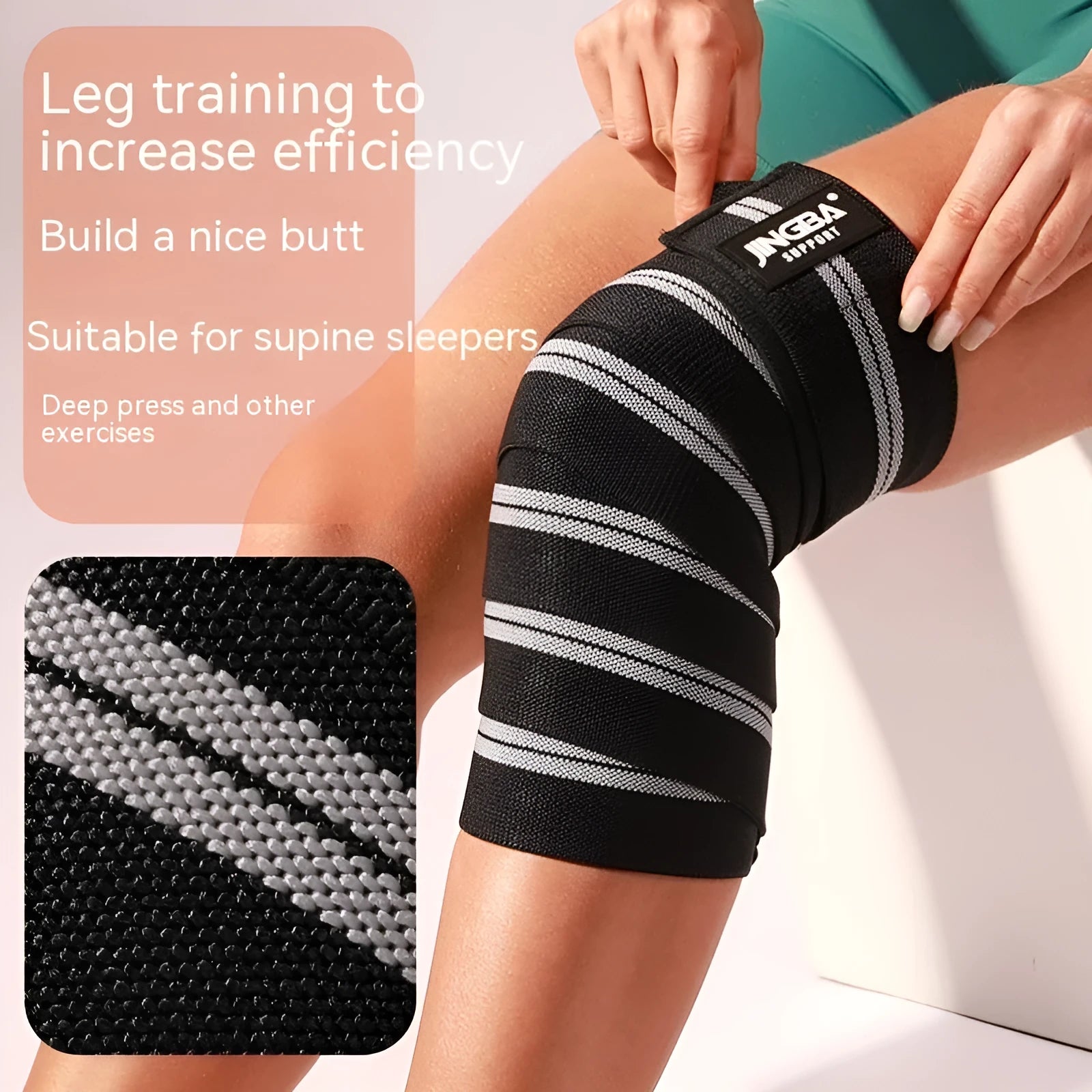 Adult adjustable sports knee pads in blue, yellow, red, and grey colours for weightlifting and cycling