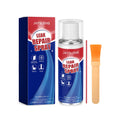 Leak repair spray 300ml can with brush and needle tube on white background