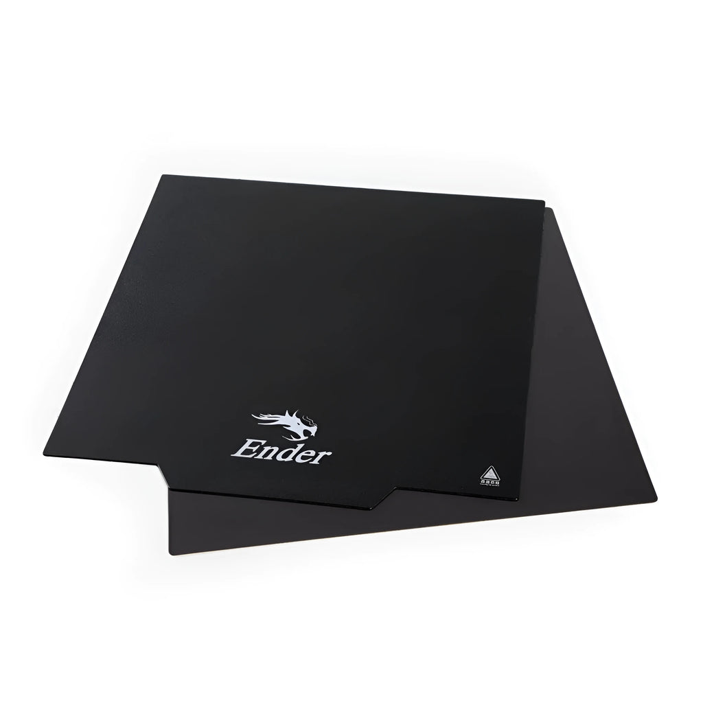 Black Creators 3D printer build surface tape for Ender 3 with fibreglass rod texture and regular polygon shape