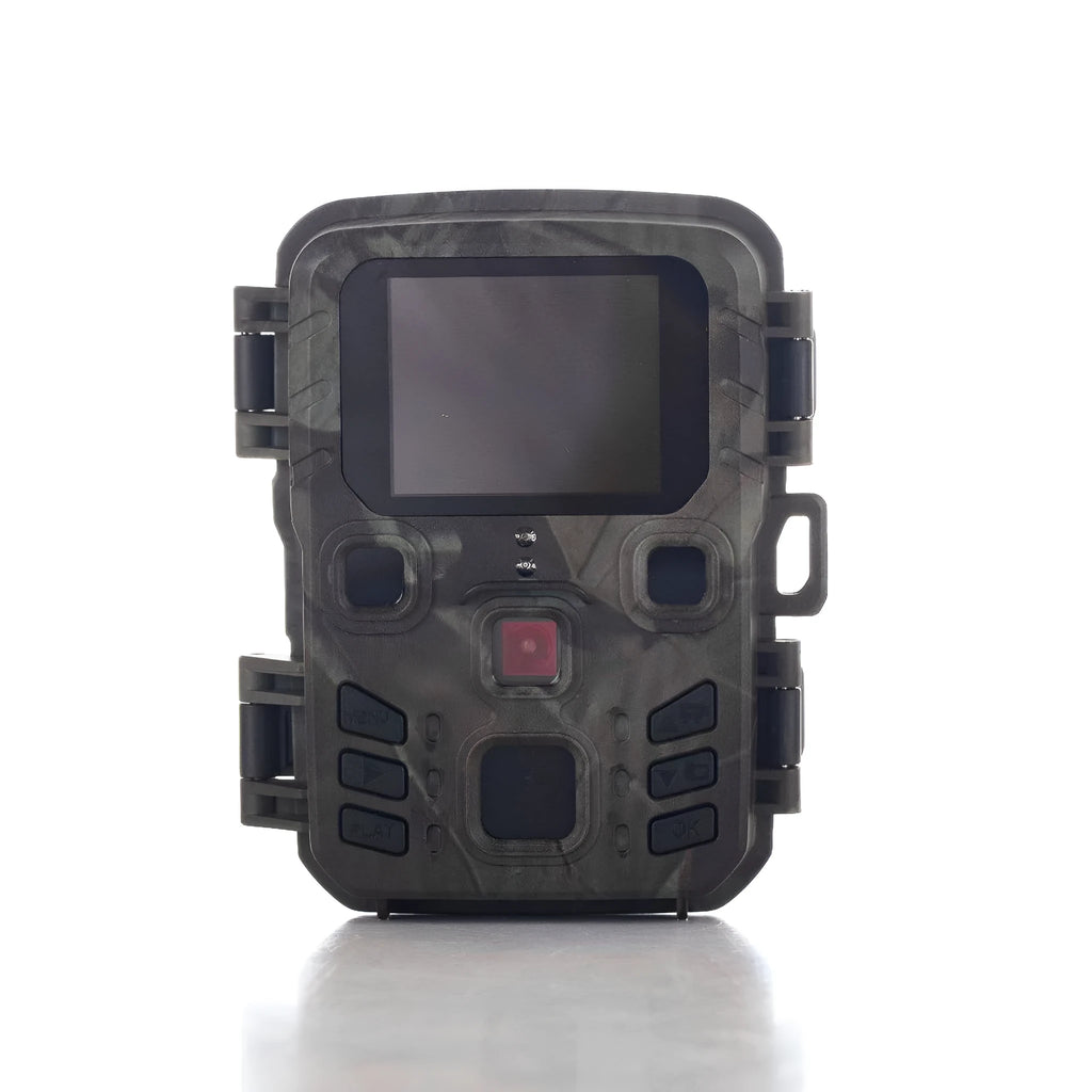 Black infrared night vision monitoring device with TF card slot and 12MP sensor