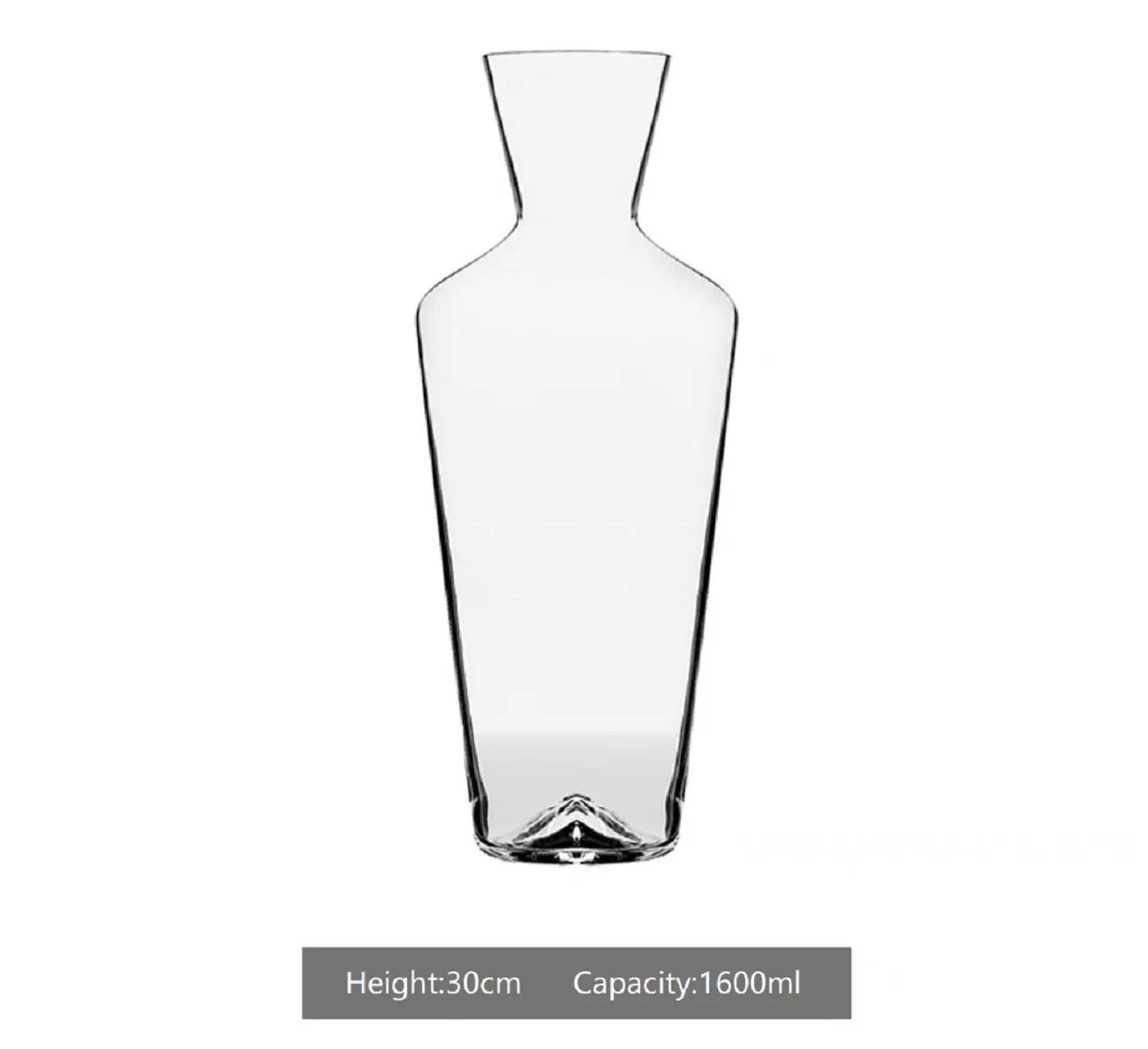 Household crystal glass wine decanter with liquor divider, 1450ml capacity, modern simple style, solid colour