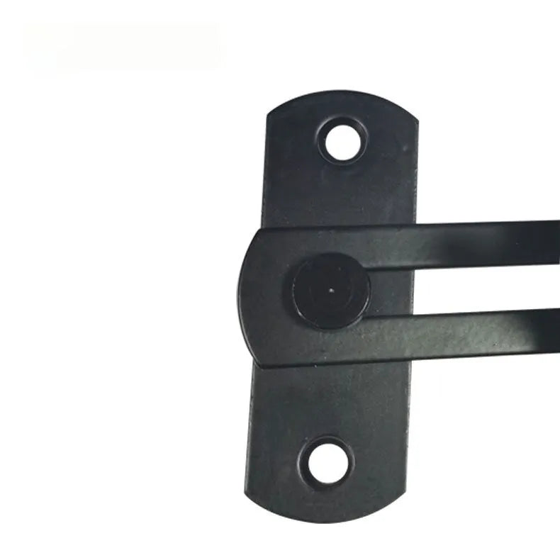 Warehouse sliding door lock with 90-degree hasp in carbon steel and stainless steel variants
