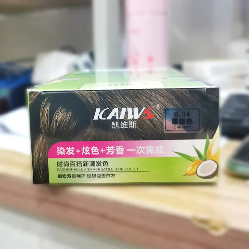 Plant Aromatic Soft Luster Mild Hair Colour Cream kit with two 120ml tubes in choice of four shades.