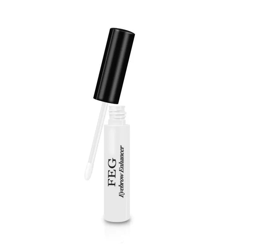 FEG Eyebrow Enhancer serum bottle with brush, natural formula for longer thicker eyebrows