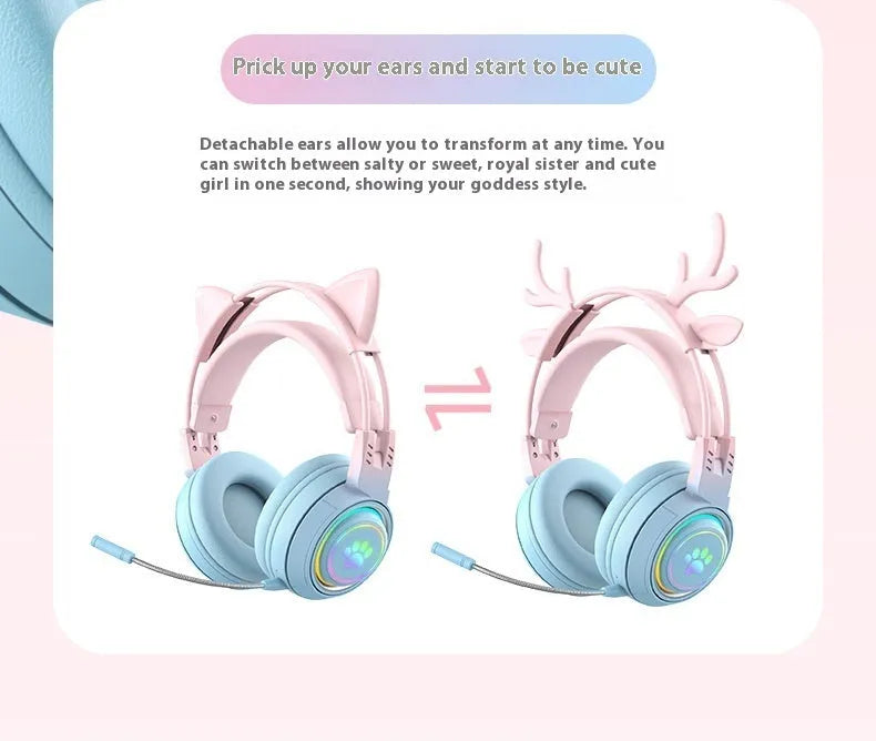 SY-T25 gradient colour wireless Bluetooth headset with ABS material and Jerry chipset