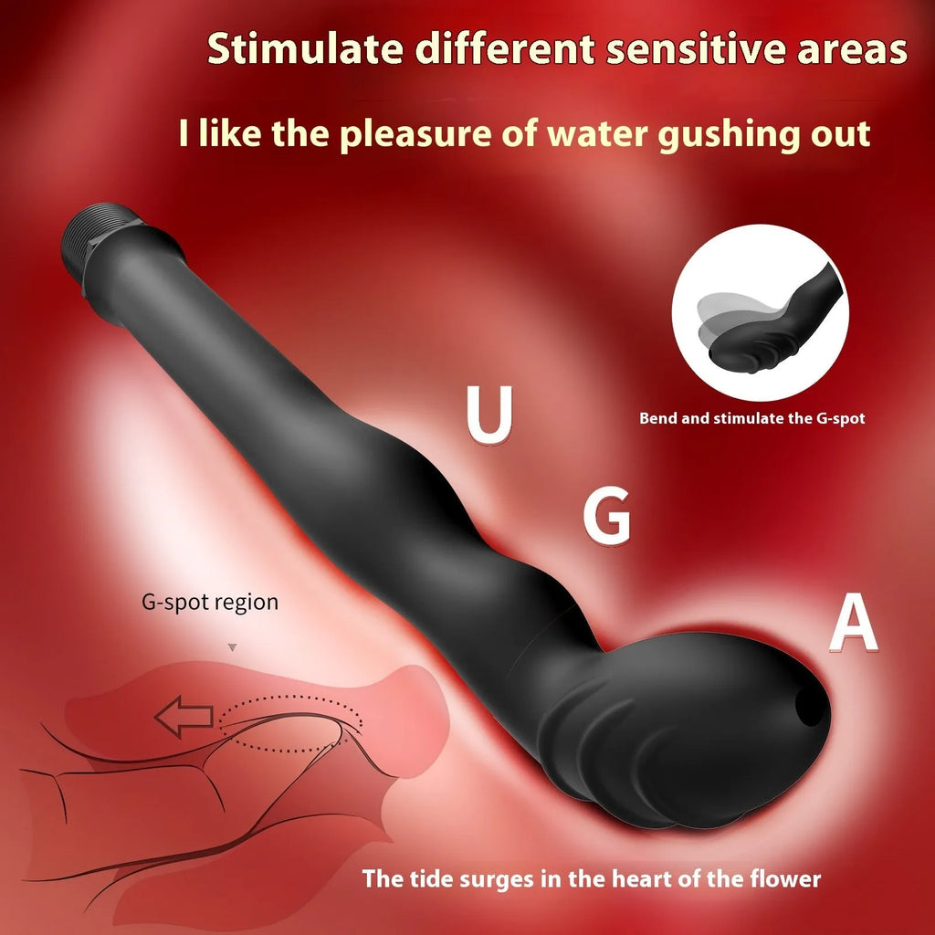 Black silicone hosepipe flusher drain cleaning tool in large and small size options