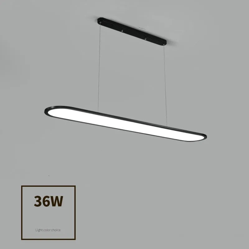 Modern iron fish chandelier pendant lamp in black, LED light source, for bar or restaurant use