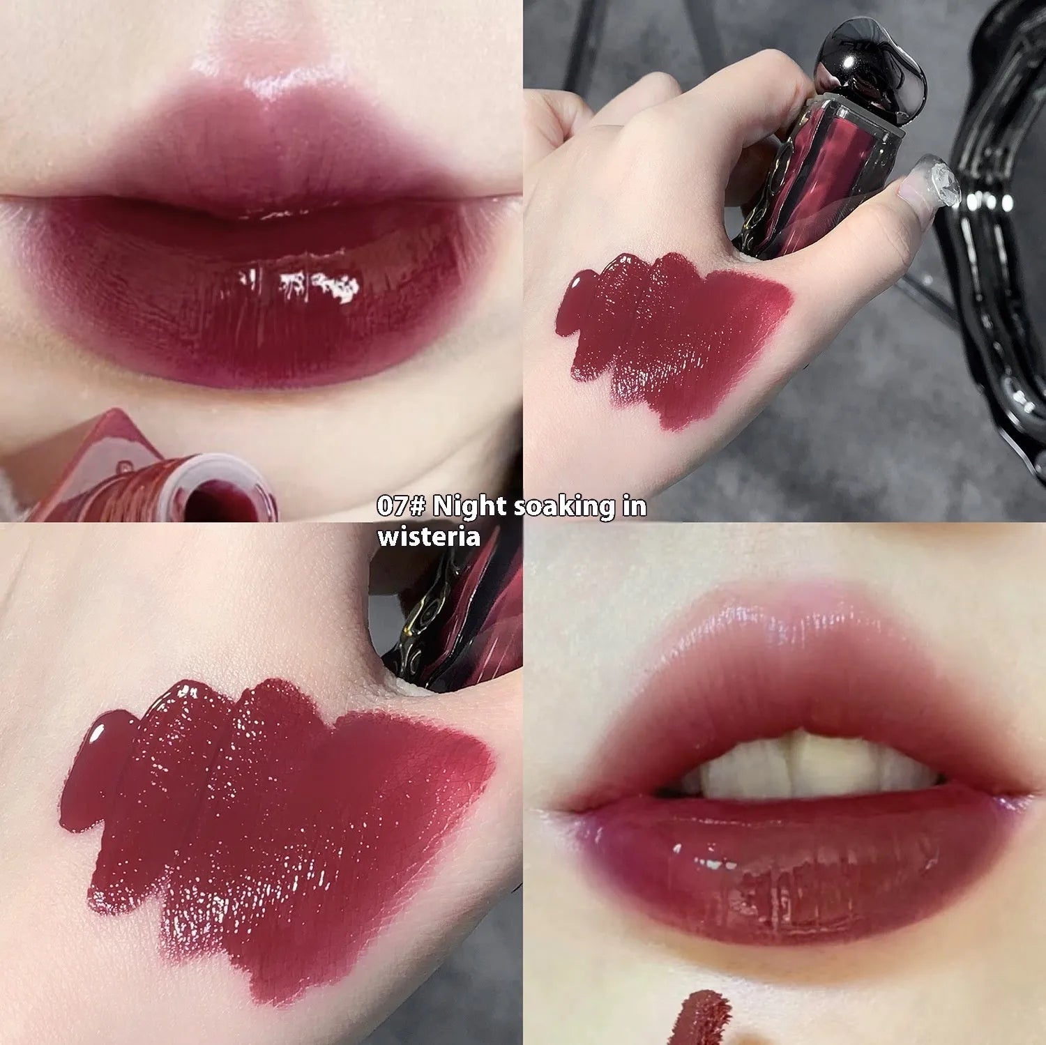 Glacier Lava Lip Lacquer tube in one of seven colour numbers for a mirror-like glossy finish.