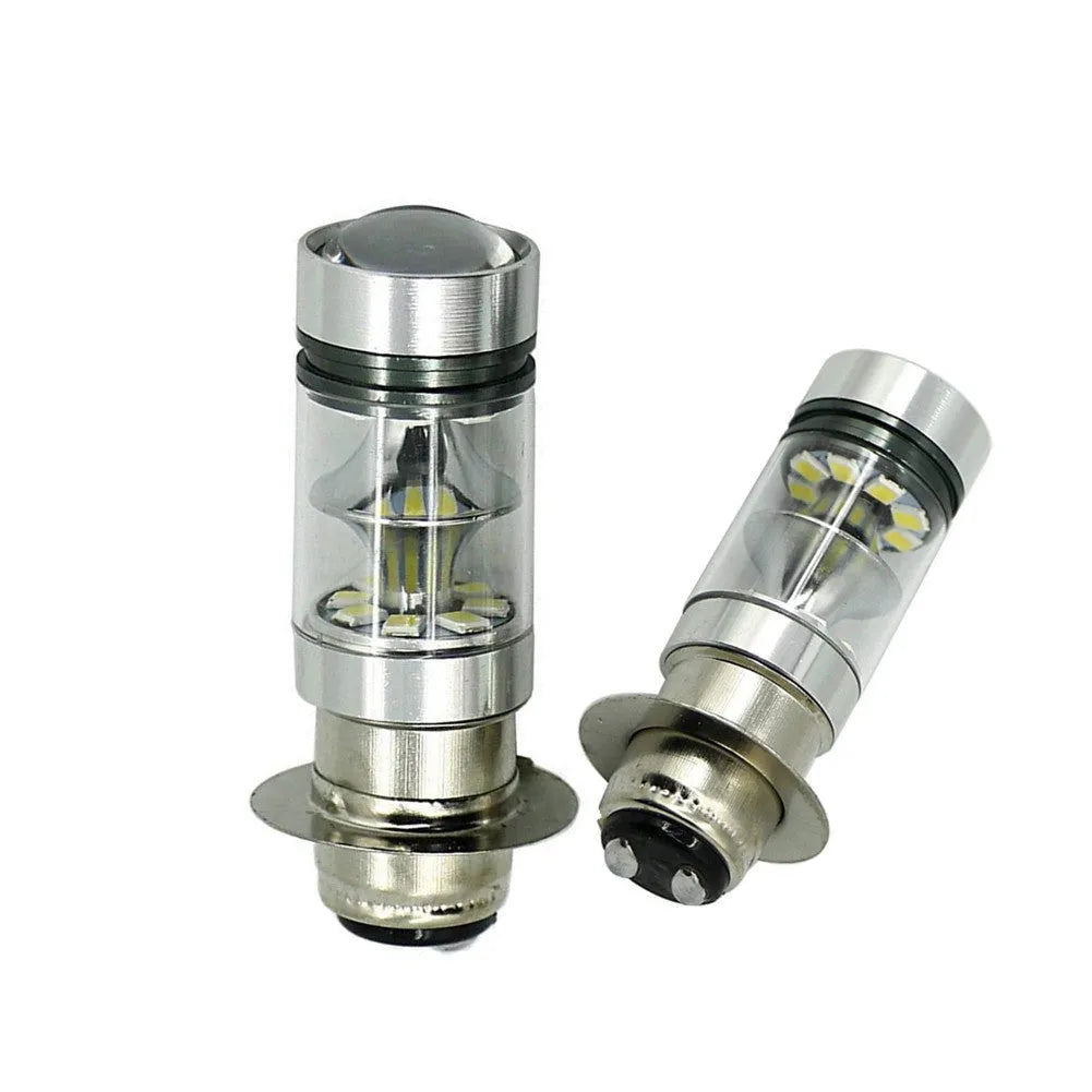 Motorcycle LED headlight BA20W H6 aluminium alloy housing 20SMD white light 1100 lumens