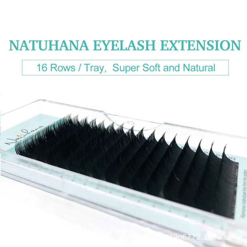 Women's soft velvet false eyelashes in artificial fibre with length options from 7mm to 15mm