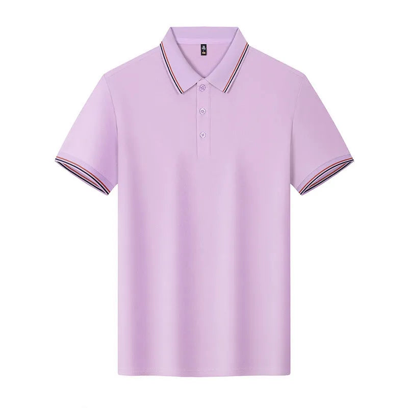 210g Solona ice-feeling cool polo shirt in bright red with short sleeves and straight cut