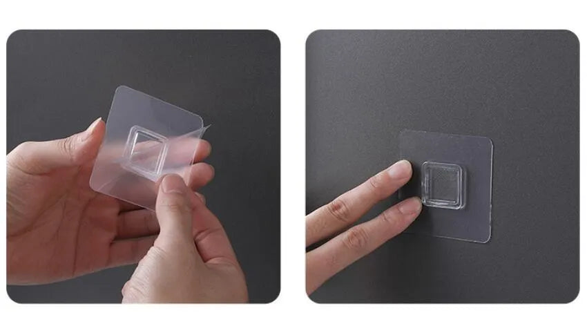Automatic toothpaste dispenser in blue colour made from ABS plastic with a wall-mount design.