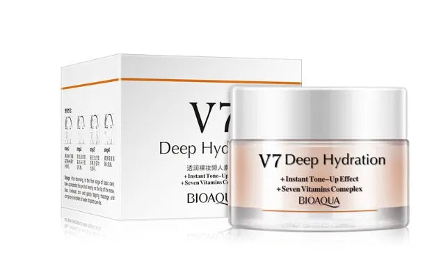 Yingrun Lazy Water Brightening Face Cream 50g jar with crystal clear texture for natural nude makeup look