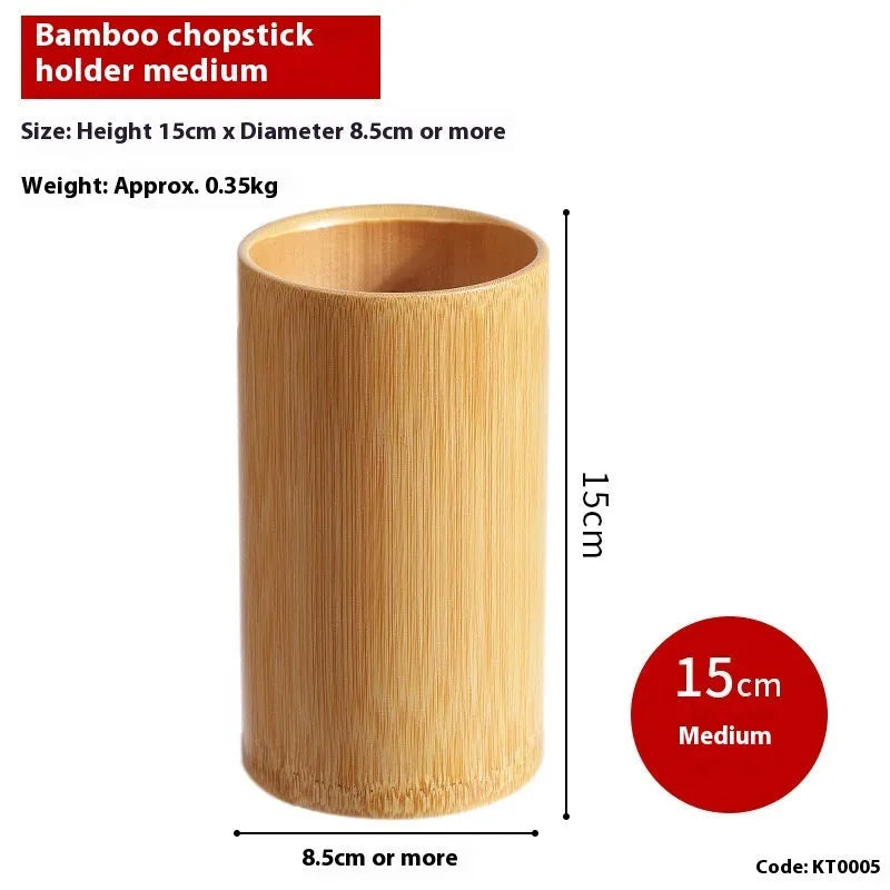 Bamboo chopsticks holder in various sizes from 12x8cm to 18x9cm for household storage