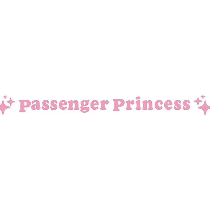 Passenger princess decorative car rearview mirror sticker in multiple colours, size 12.5cm.