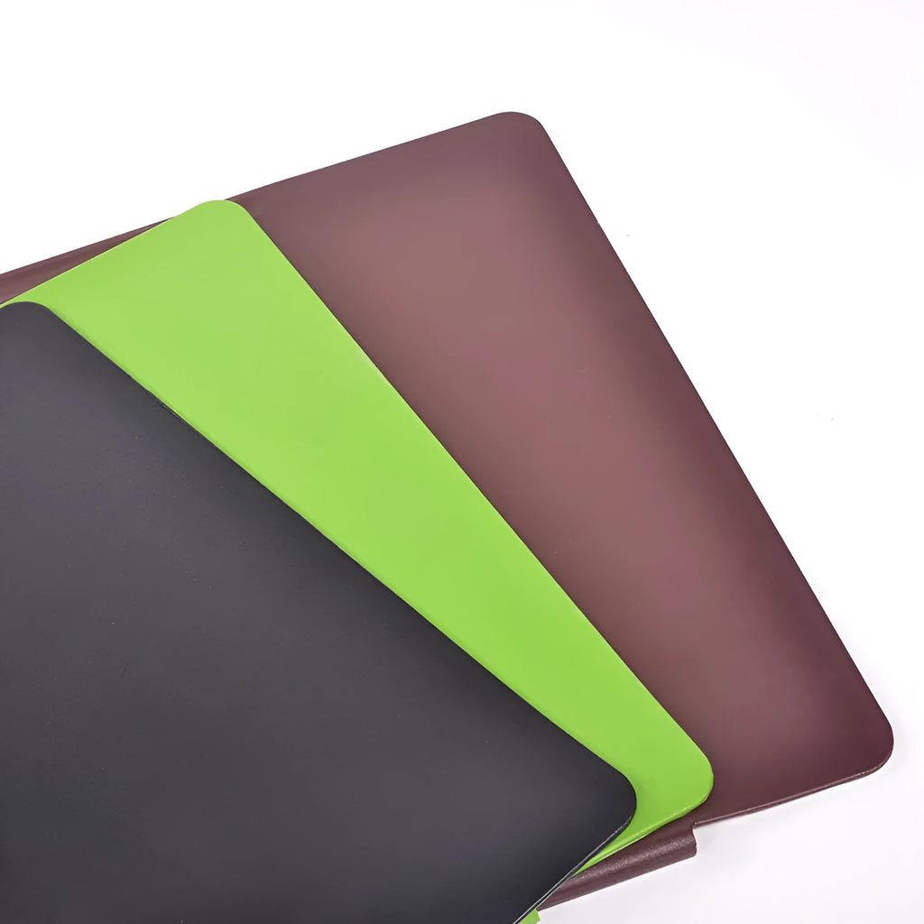 Large PVC leather desk mat mouse pad 700x450x3mm non-slip writing pad for office and gaming black brown