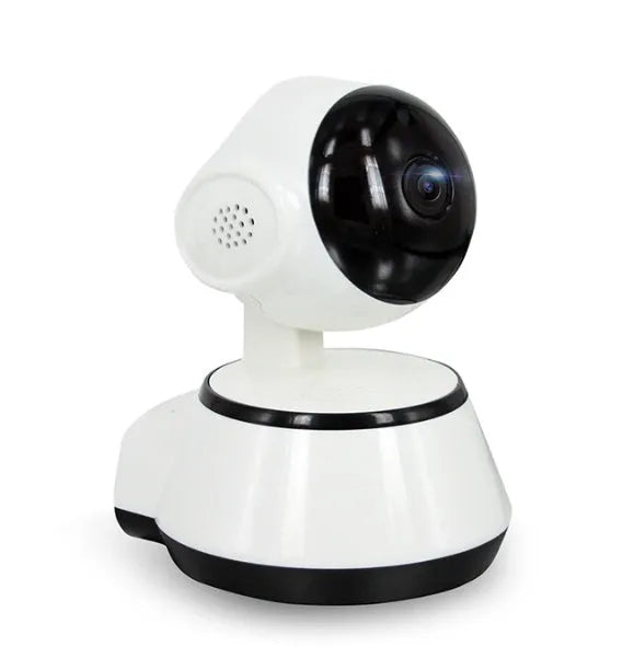 WiFi wireless baby monitor camera white with 720P HD and pan tilt night vision