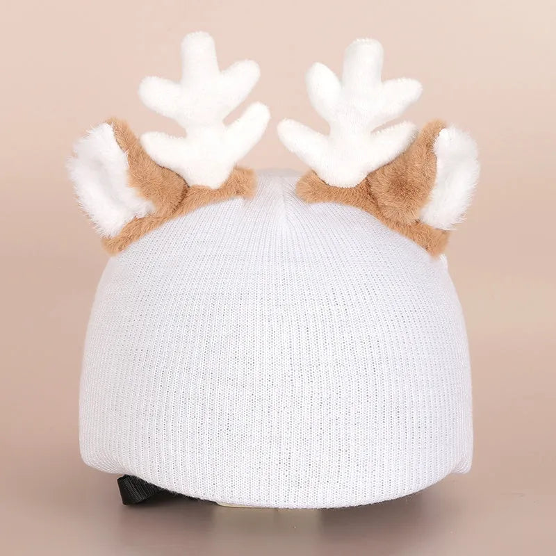 Ski helmet decoration with colourful cartoon character design in soft plush fabric