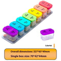 Extra large white plastic pill box with 14 removable compartments for medication organisation