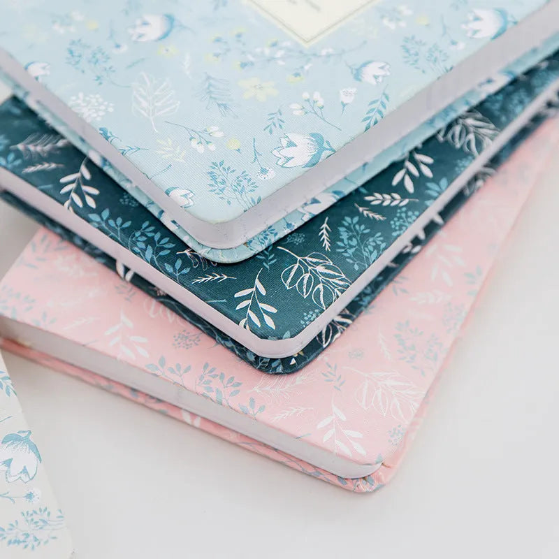 Pocket diary with high-grade artificial leather cover in green, 11cm x 14.5cm, 96 pages of 100gsm paper
