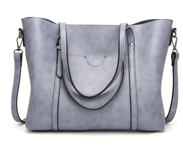 Women's retro messenger bag in European style with large capacity for A4 documents