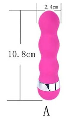 Mini realistic dildo vibrator with six style options including vaginal and anal plug designs