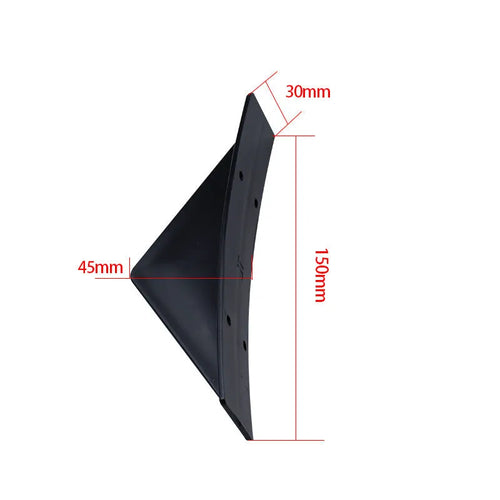 Black ABS triangle rear spoiler with carbon fibre pattern for general motors vehicles