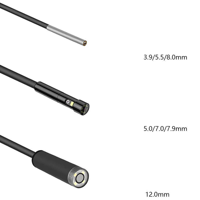 Portable industrial endoscope with 4.5-inch screen and 5.5mm camera for automotive inspection