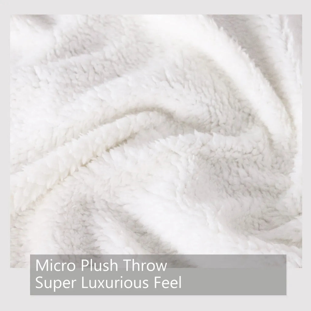 Brown sherpa fleece blanket for dogs, 60x80 inch size, hemmed edges, soft texture