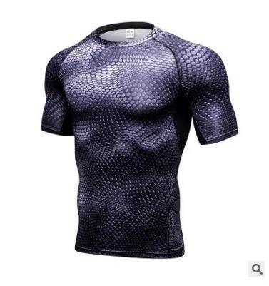 Men's compression gym shorts in black, side view, 85% polyester 15% spandex fabric