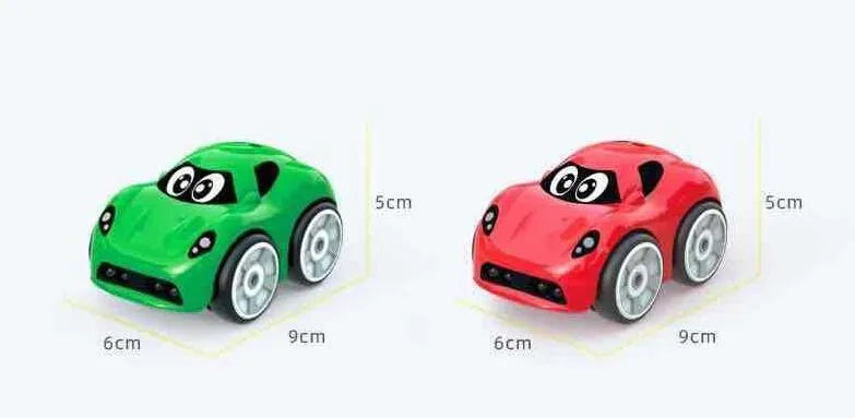 Electric children's toy car with somatosensory remote control, plastic construction, red colour, obstacle avoidance feature