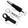 Alloy steel electric drill rivet gun adapter with four rivet heads and handle