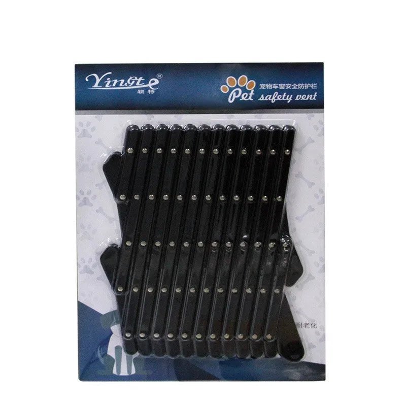 Pet retractable fence in black S size on a white background