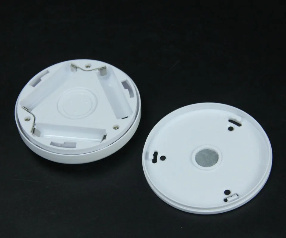 6LED motion sensor night light with strong magnetic base and adhesive pad for cabinet or ceiling mounting