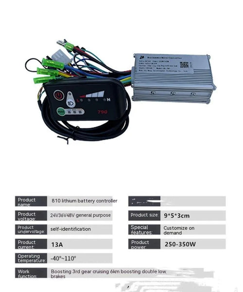 Mignon Maimai 790 6-tube electric bicycle controller measuring 9x5x3cm for 250-350W motors