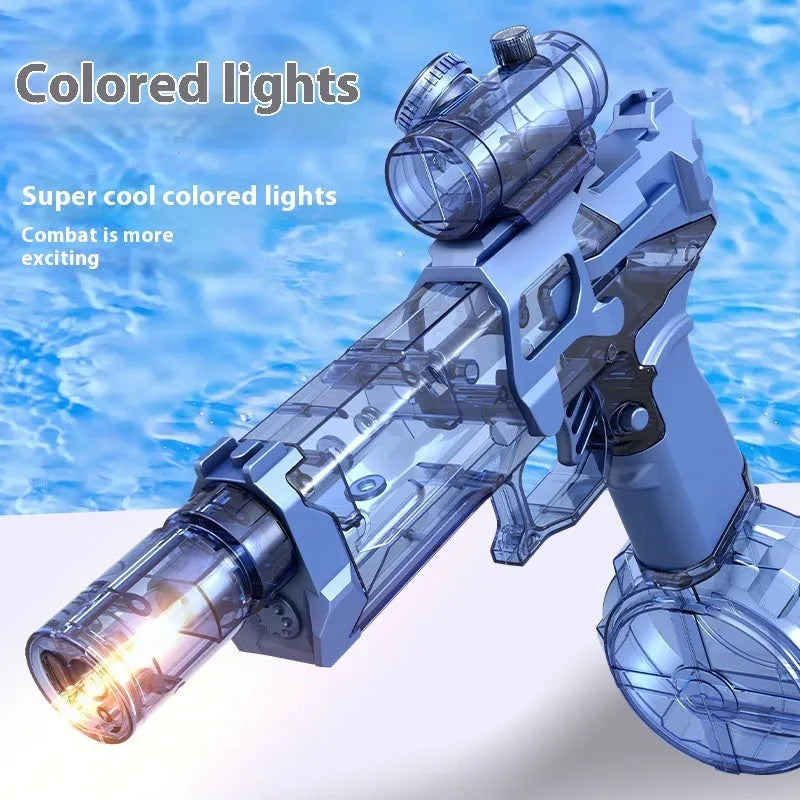 Fire Rat AC223 rechargeable electric water pistol with cool light in black or blue