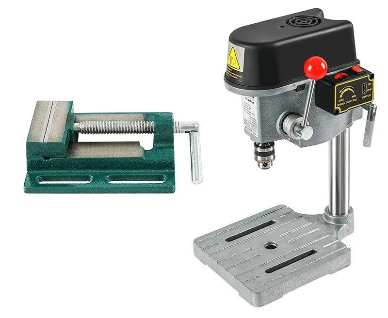 240W bench drill milling machine with cross bench pliers and heavy duty pliers for workshop use