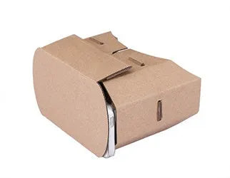 Cardboard virtual reality glasses headset for smartphones with 3.5 to 6 inch screens