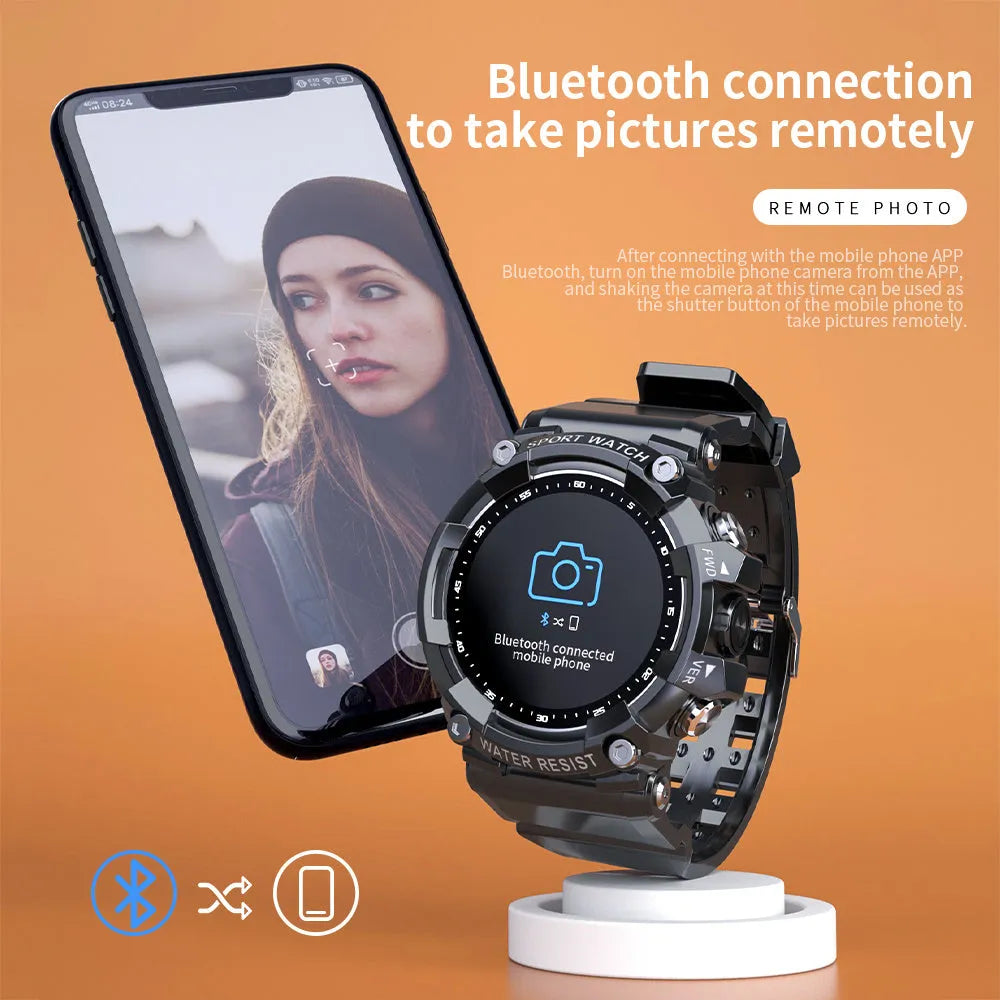ATTACK 3 IP67 waterproof smart sports watch with round colour screen on wrist