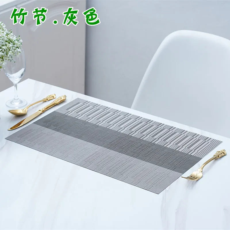 PVC non-slip kitchen sink mat in gradient bamboo colour showing dish drying surface