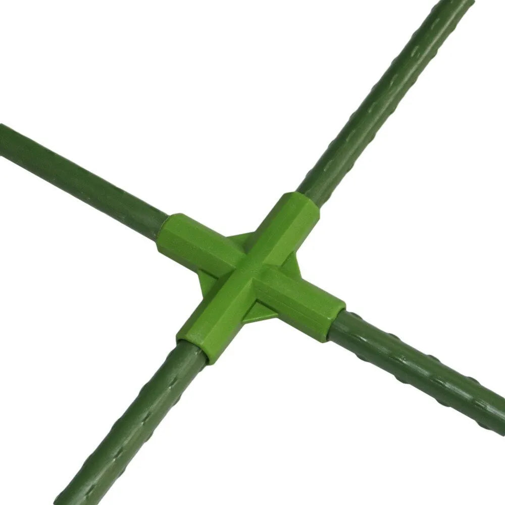 PP plastic three-way and four-way garden stake connectors for 11mm poles