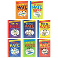 Big Nate 8-book box set with colourful covers showing the main character Nate Wright
