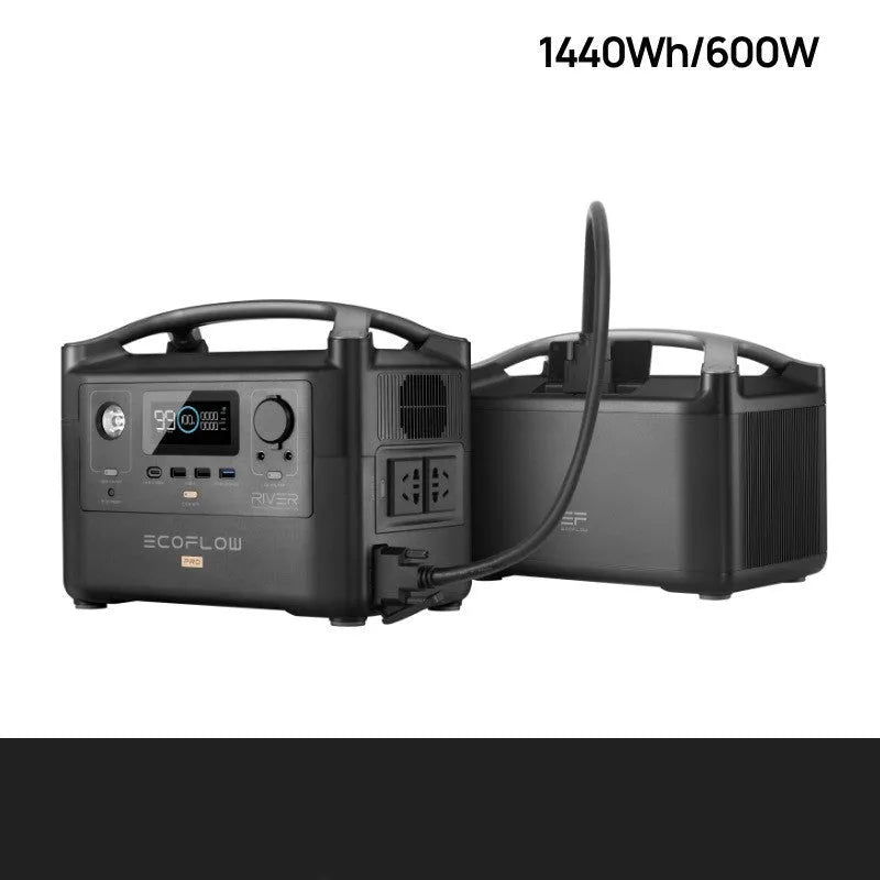 Rui Pro 720Wh portable power station unit with multiple output ports on front panel.