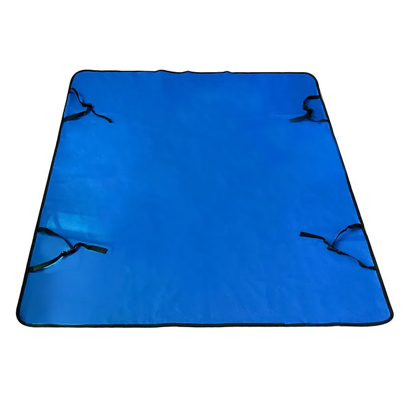 Cloth car pet mat for rear seat protection in multiple colours and dog-themed prints.